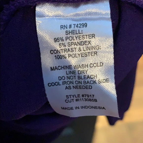 Enfocus Studio purple one shoulder dress 10 - Picture 7 of 7